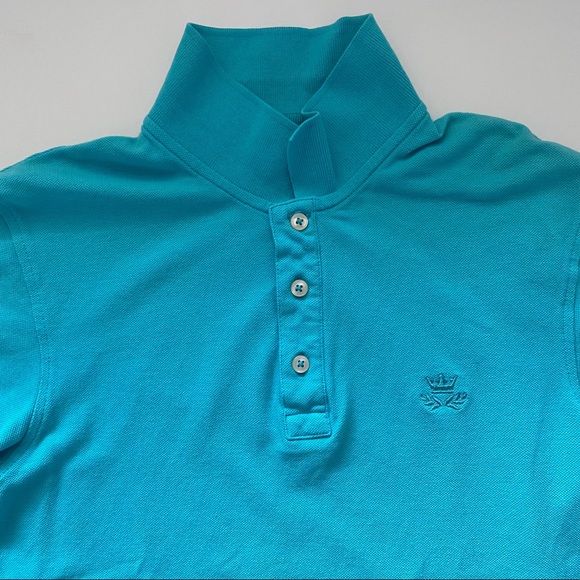 ZARA MEN ORIGINAL CLASSIC BASIC POLO LIGHT BLUE - Picture 4 of 4